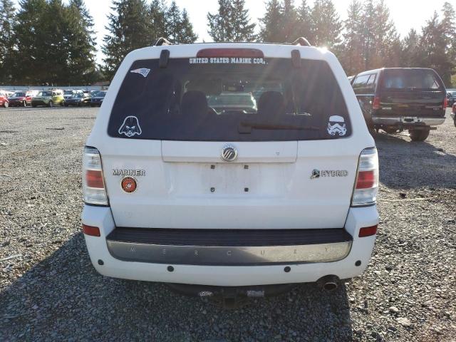 4M2CU39HX8KJ07613 - 2008 MERCURY MARINER HEV WHITE photo 6