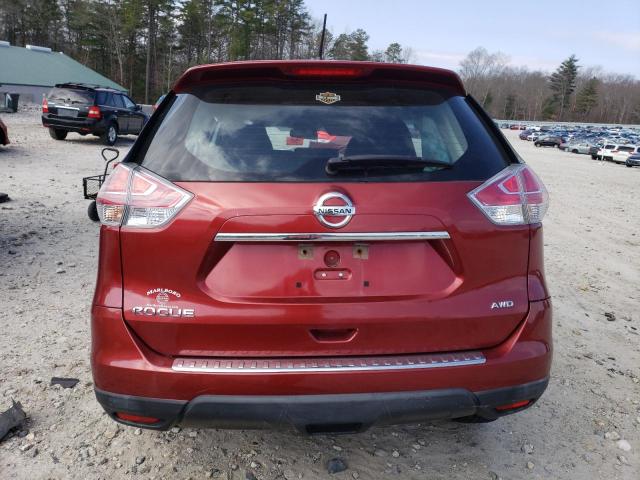 KNMAT2MV9FP580491 - 2015 NISSAN ROGUE S RED photo 6