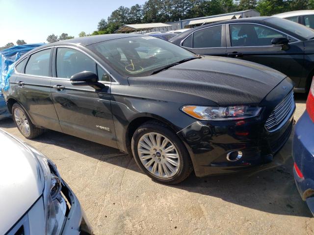 3FA6P0LU5ER117994 - 2014 FORD FUSION SE HYBRID BLACK photo 4