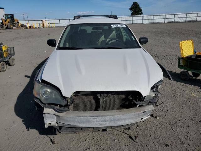 4S4BP61C657307585 - 2005 SUBARU LEGACY OUTBACK 2.5I WHITE photo 5