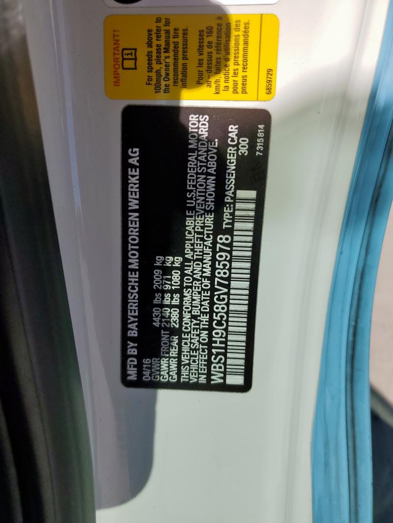 WBS1H9C58GV785978 - 2016 BMW M2 BLUE photo 12