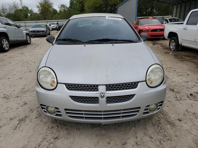 1B3ES56C15D225673 - 2005 DODGE NEON SXT SILVER photo 5