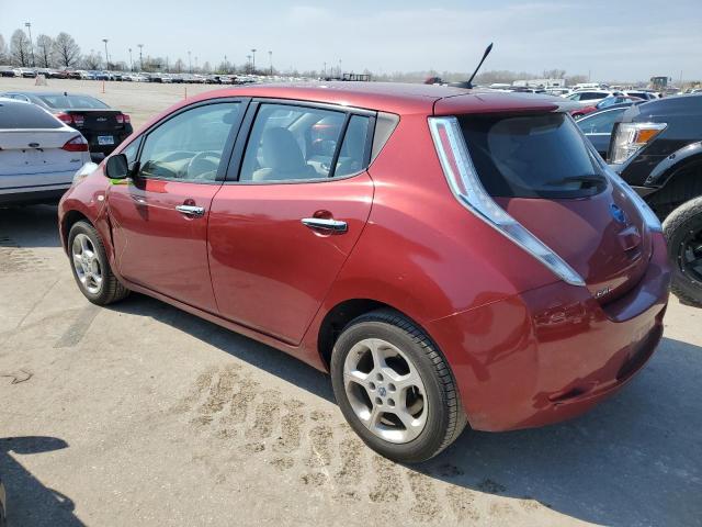 JN1AZ0CP5CT022293 - 2012 NISSAN LEAF SV MAROON photo 2