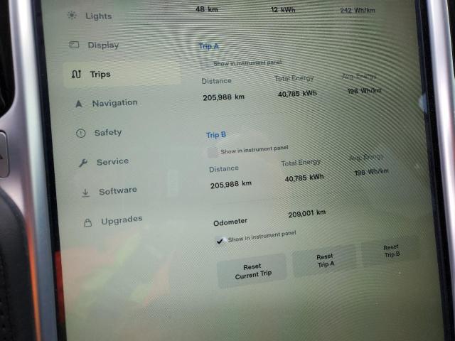 5YJSA1E14FF112906 - 2015 TESLA MODEL S Boz foto 9