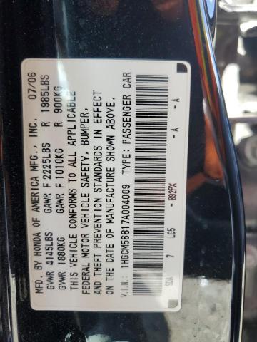 1HGCM56817A004009 - 2007 HONDA ACCORD EX BLACK photo 13