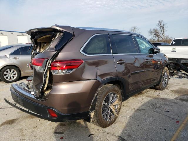 5TDJZRFH6KS711861 - 2019 TOYOTA HIGHLANDER SE BROWN photo 3