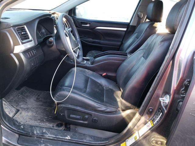 5TDJKRFH4FS086340 - 2015 TOYOTA HIGHLANDER XLE GRAY photo 7