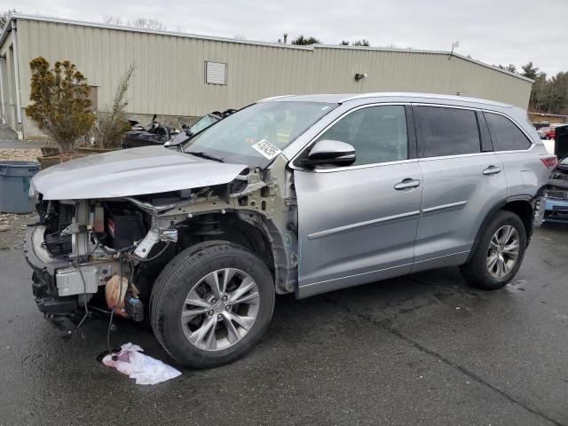 5TDJKRFH7FS219916 - 2015 TOYOTA HIGHLANDER XLE SILVER photo 1
