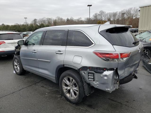 5TDJKRFH7FS219916 - 2015 TOYOTA HIGHLANDER XLE SILVER photo 2