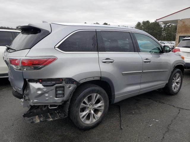 5TDJKRFH7FS219916 - 2015 TOYOTA HIGHLANDER XLE SILVER photo 3