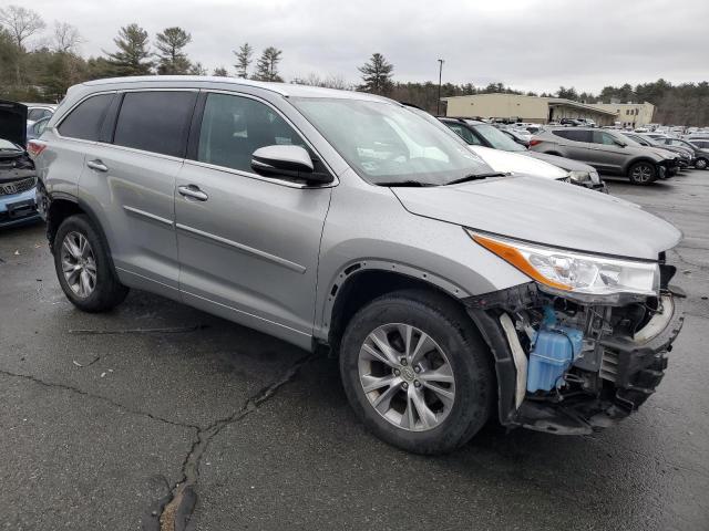 5TDJKRFH7FS219916 - 2015 TOYOTA HIGHLANDER XLE SILVER photo 4