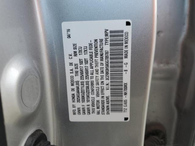 3CZRM3H58GG709787 - 2016 HONDA CR-V EX SILVER photo 13