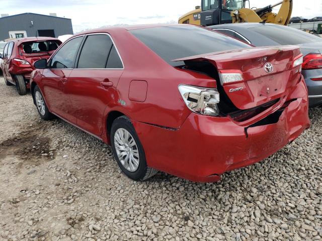 4T4BF1FKXCR255663 - 2012 TOYOTA CAMRY BASE RED photo 2