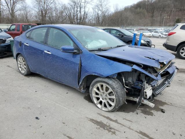 1C3CDFCH7DD311756 - 2013 DODGE DART LIMITED BLUE photo 4