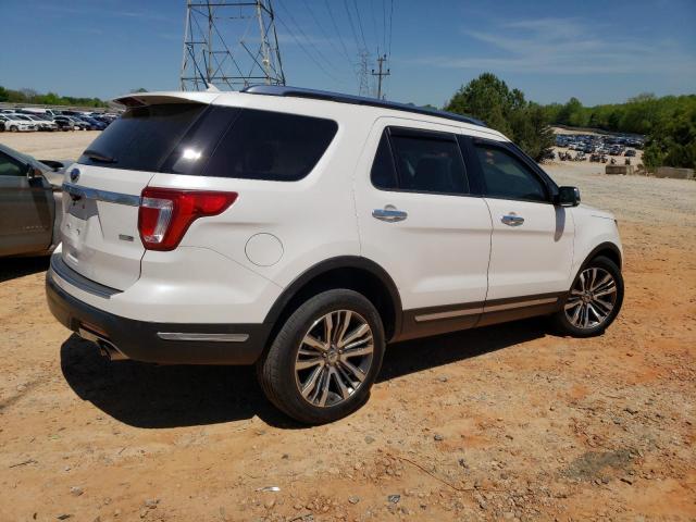 1FM5K8HT9JGC52895 - 2018 FORD EXPLORER PLATINUM WHITE photo 3