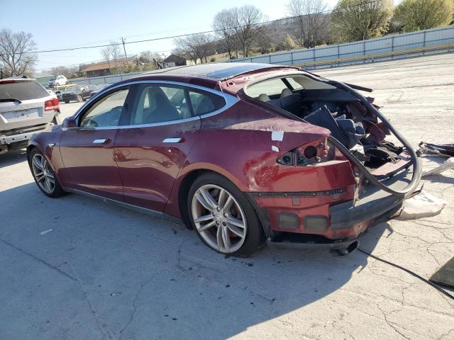 5YJSA1DP4CFS00629 - 2012 TESLA MODEL S RED photo 2