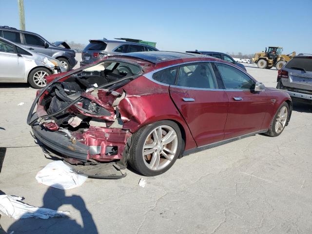 5YJSA1DP4CFS00629 - 2012 TESLA MODEL S RED photo 3