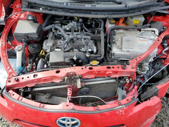 JTDKDTB31D1529026 - 2013 TOYOTA PRIUS C RED photo 11