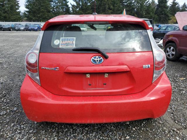 JTDKDTB31D1529026 - 2013 TOYOTA PRIUS C RED photo 6