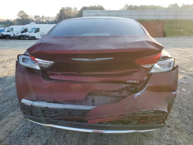 1C3CCCAB3FN701184 - 2015 CHRYSLER 200 LIMITED MAROON photo 6