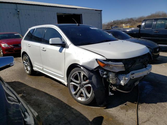 2FMDK3AK8BBA06834 - 2011 FORD EDGE SPORT WHITE photo 4