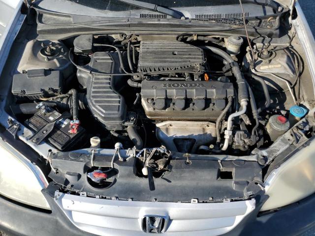 2HGES16511H584223 - 2001 HONDA CIVIC LX SILVER photo 11