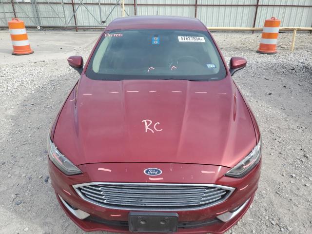 3FA6P0H75HR158018 - 2017 FORD FUSION SE MAROON photo 5