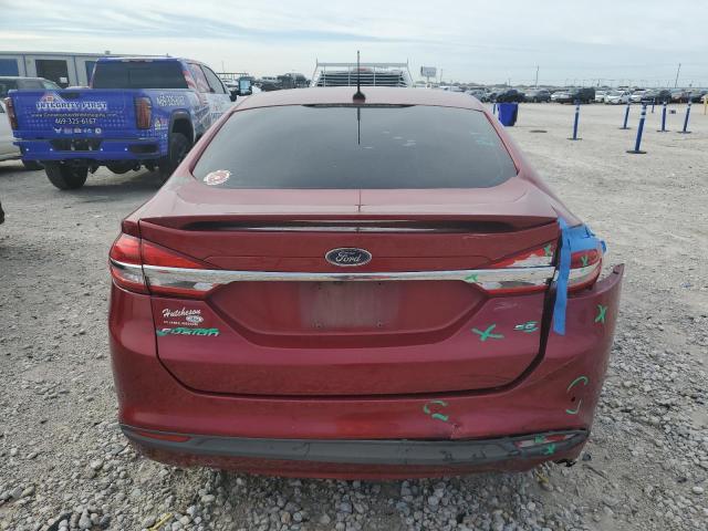 3FA6P0H75HR158018 - 2017 FORD FUSION SE MAROON photo 6