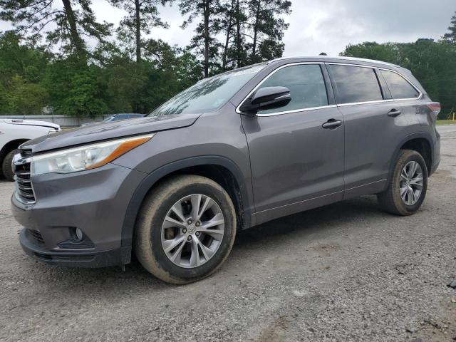 5TDKKRFH4FS083930 - 2015 TOYOTA HIGHLANDER XLE Boz foto 1