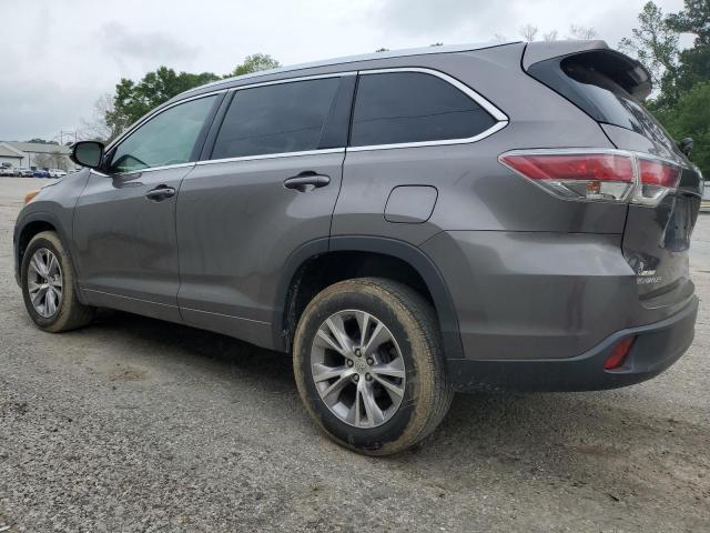 5TDKKRFH4FS083930 - 2015 TOYOTA HIGHLANDER XLE Boz foto 2