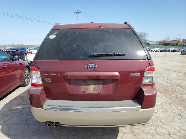 1FMDK07W58GA21494 - 2008 FORD TAURUS X EDDIE BAUER BURGUNDY photo 6