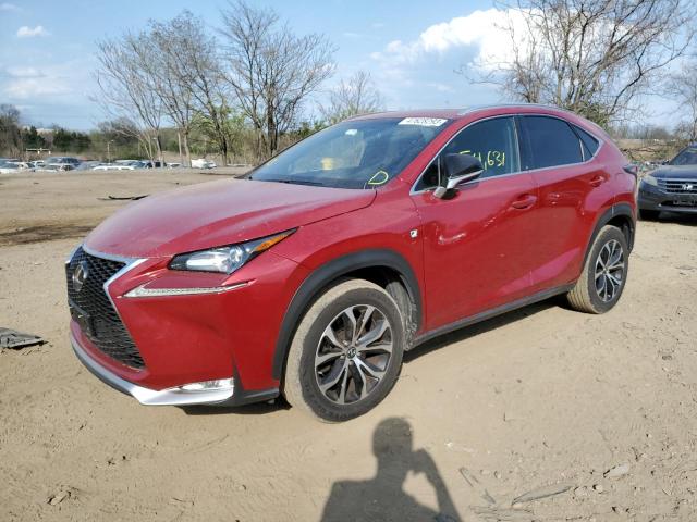 JTJBARBZ1G2052254 - 2016 LEXUS NX 200T BASE RED photo 1