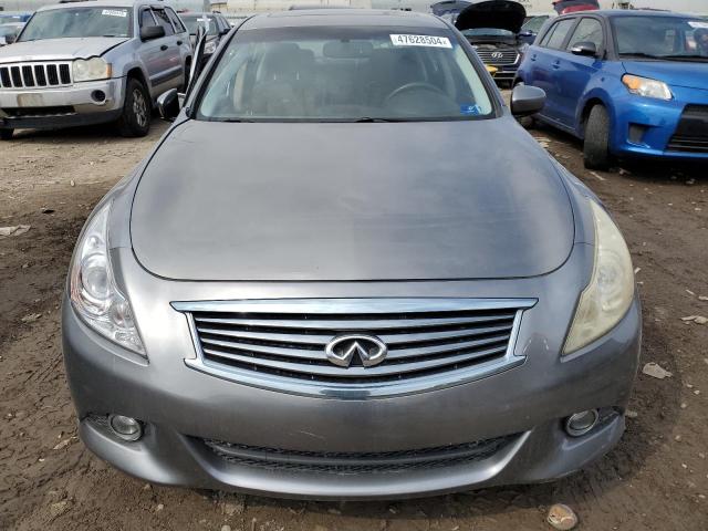 JN1CV6AR2AM456299 - 2010 INFINITI G37 GRAY photo 5