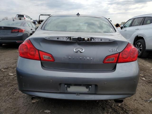 JN1CV6AR2AM456299 - 2010 INFINITI G37 GRAY photo 6