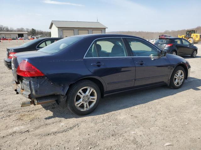 1HGCM56776A161307 - 2006 HONDA ACCORD EX BLUE photo 3