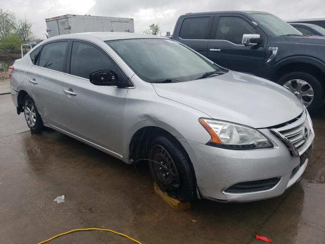 3N1AB7APXFY263603 - 2015 NISSAN SENTRA S SILVER photo 4