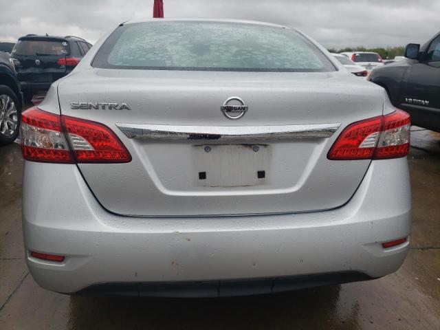 3N1AB7APXFY263603 - 2015 NISSAN SENTRA S SILVER photo 6