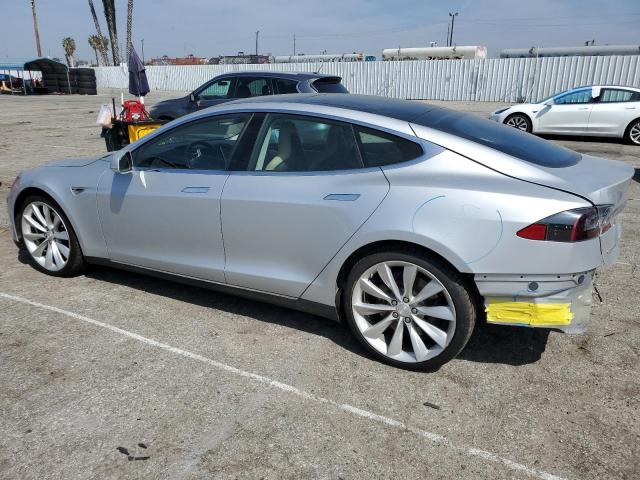5YJSA1H15EFP46686 - 2014 TESLA MODEL S Gümüş foto 2
