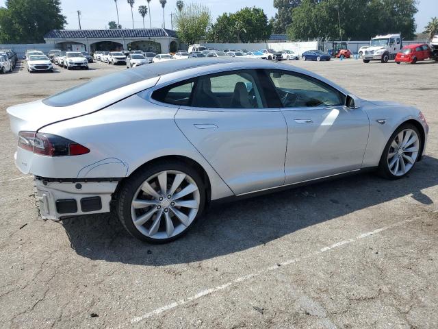 5YJSA1H15EFP46686 - 2014 TESLA MODEL S Gümüş foto 3