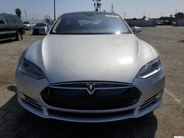 5YJSA1H15EFP46686 - 2014 TESLA MODEL S SILVER photo 5