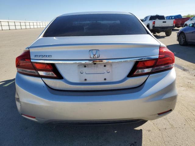 19XFB2F57DE234314 - 2013 HONDA CIVIC LX SILVER photo 6