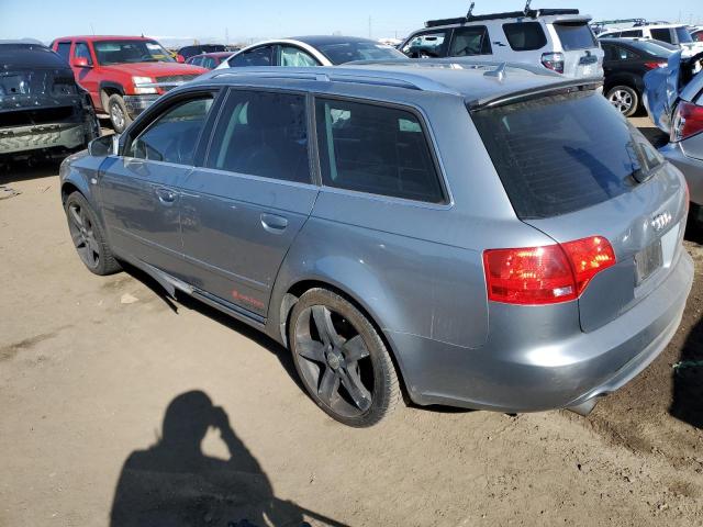 WAUKF78E58A118256 - 2008 AUDI A4 2.0T AVANT QUATTRO GRAY photo 2