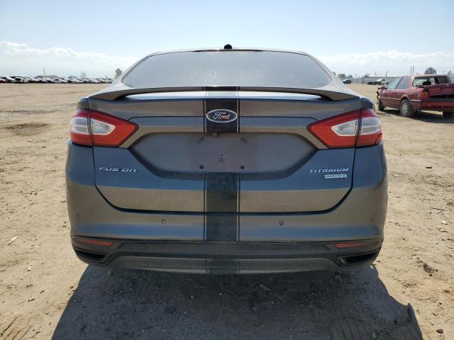 3FA6P0K98DR324052 - 2013 FORD FUSION TITANIUM GRAY photo 6