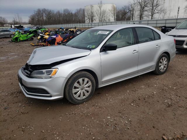 3VW1K7AJ1FM417001 - 2015 VOLKSWAGEN JETTA BASE Արծաթագույն լուսանկար 1