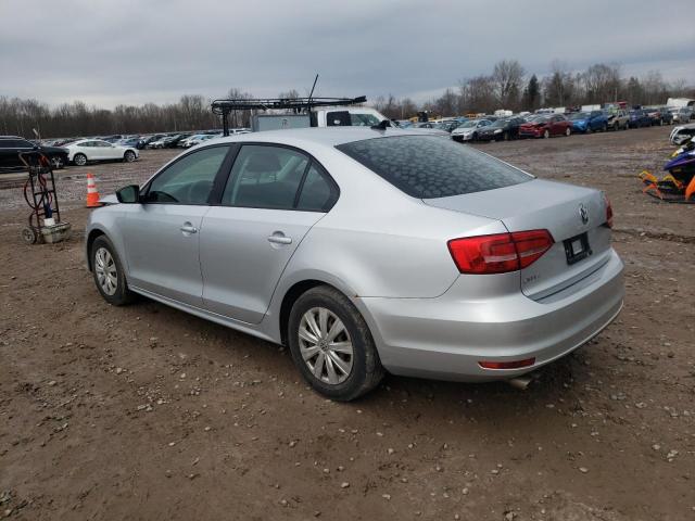 3VW1K7AJ1FM417001 - 2015 VOLKSWAGEN JETTA BASE Արծաթագույն լուսանկար 2