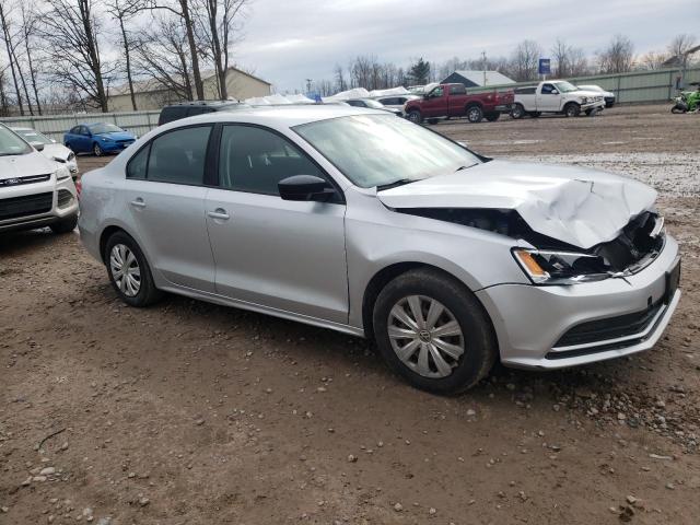 3VW1K7AJ1FM417001 - 2015 VOLKSWAGEN JETTA BASE Արծաթագույն լուսանկար 4