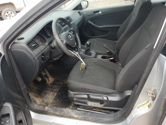 3VW1K7AJ1FM417001 - 2015 VOLKSWAGEN JETTA BASE Արծաթագույն լուսանկար 7