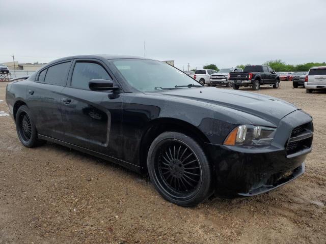 2C3CDXBG5EH146924 - 2014 DODGE CHARGER SE BLACK photo 4