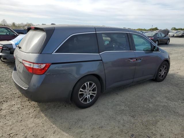 5FNRL5H61CB106354 - 2012 HONDA ODYSSEY EXL GRAY photo 3