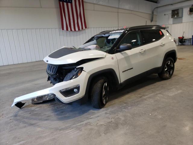 3C4NJDDB9JT413044 - 2018 JEEP COMPASS TRAILHAWK WHITE photo 1